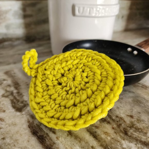 Blessed Hearts Co Other - Kitchen Pot Scrubber, Scrubber, Crochet Scouring Pad,Heavy Duty Scubber